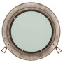 Espejo de ojo de buey de pared aluminio y vidrio Ø50 cm