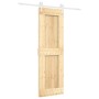 Puerta corredera con herrajes madera maciza de pino 70x210 cm de vidaXL, Puertas - Ref: Foro24-3203219, Precio: 175,33 €, Des...