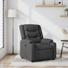Sillón reclinable de tela gris oscuro Sillón reclinable de tela gris oscuro
