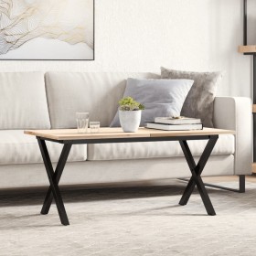 Patas de mesa de centro estructura X acero 70x30x43 cm