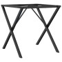 Patas de mesa de comedor estructura X acero 60x60x73 cm