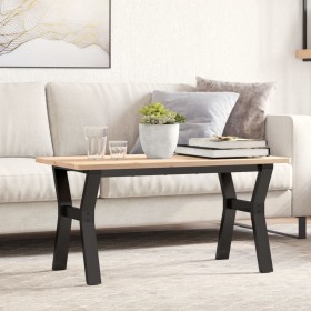 Patas de mesa de centro estructura Y acero 80x40x43 cm