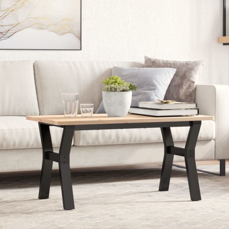 Patas de mesa de centro estructura Y acero 80x40x43 cm