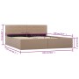 Cama canapé hidráulica cuero sintético blanco 160x200 cm