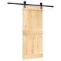 Puerta corredera con herrajes madera maciza de pino 90x210 cm von vidaXL, Türen - Ref: Foro24-3203233, Preis: 174,64 €, Rabat...