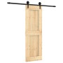Schiebetür mit massivem Kiefernholzbeschlägen 70x210 cm von vidaXL, Türen - Ref: Foro24-3203236, Preis: 159,97 €, Rabatt: %