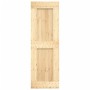 Schiebetür mit massivem Kiefernholzbeschlägen 70x210 cm von vidaXL, Türen - Ref: Foro24-3203236, Preis: 159,97 €, Rabatt: %