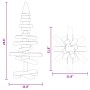 Árbol de Navidad de madera de adorno madera maciza pino 60 cm