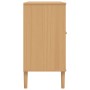 Aparador SENJA aspecto de ratán madera pino marrón 112x40x80 cm