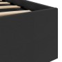 Cama hidráulica almacenaje LED sin colchón negro 100x200 cm