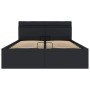 Cama hidráulica almacenaje LED sin colchón negro 120x200 cm