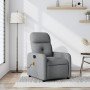 Sillón reclinable de masaje de tela gris claro en Sillones | Comprar online en Foro24