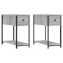 Nachttische 2 Stück Sonoma graues Ingenieurholz 30x60x60 cm von vidaXL, Nachttische - Ref: Foro24-826060, Preis: 64,81 €, Rab...