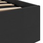 Cama hidráulica almacenaje LED sin colchón negro 160x200 cm