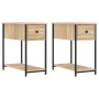 Nachttische, 2 Stück, Holzwerkstoff, Sonoma-Eiche, 30 x 60 x 60 cm von vidaXL, Nachttische - Ref: Foro24-826056, Preis: 62,87...
