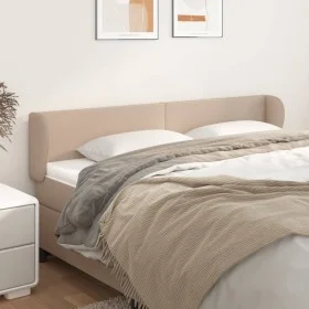 Cappuccino synthetic leather headboard 203x23x78/88 cm by vidaXL, Headboards and footboards - Ref: Foro24-3116977, Price: 71,...