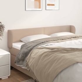 Kopfteil aus Cappuccino-Kunstleder, 203 x 23 x 78/88 cm von vidaXL, Kopf- und Fußteile - Ref: Foro24-3116977, Preis: 69,79 €,...