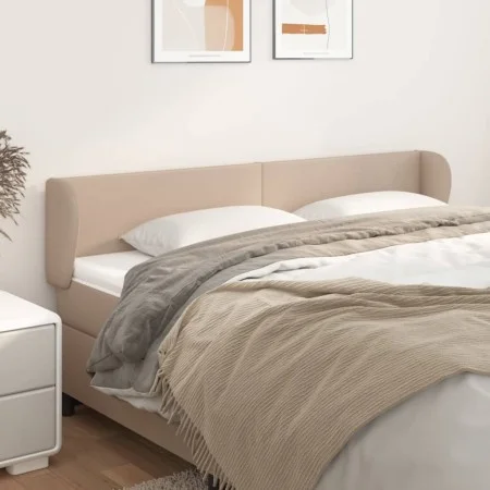 Cappuccino synthetic leather headboard 203x23x78/88 cm by vidaXL, Headboards and footboards - Ref: Foro24-3116977, Price: 67,...