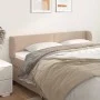 Cappuccino synthetic leather headboard 203x23x78/88 cm by vidaXL, Headboards and footboards - Ref: Foro24-3116977, Price: 67,...