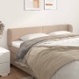 Kopfteil aus Cappuccino-Kunstleder, 203 x 23 x 78/88 cm von vidaXL, Kopf- und Fußteile - Ref: Foro24-3116977, Preis: 69,79 €,...