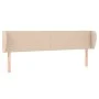 Kopfteil aus Cappuccino-Kunstleder, 203 x 23 x 78/88 cm von vidaXL, Kopf- und Fußteile - Ref: Foro24-3116977, Preis: 71,51 €,...