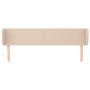 Kopfteil aus Cappuccino-Kunstleder, 203 x 23 x 78/88 cm von vidaXL, Kopf- und Fußteile - Ref: Foro24-3116977, Preis: 69,79 €,...