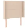 Headboard with LED cappuccino synthetic leather 103x16x118/128cm by vidaXL, Headboards and footboards - Ref: Foro24-3123857, ...