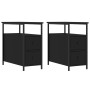 Nachttische, 2 Stück, schwarzes Holzwerkstoff, 30 x 60 x 60 cm von vidaXL, Nachttische - Ref: Foro24-826064, Preis: 103,46 €,...