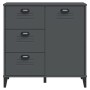 Aparador VIKEN madera de ingeniería gris antracita 80x40x80 cm