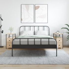 Nachttische, 2 Stück, Holzwerkstoff, Sonoma-Eiche, 30 x 60 x 60 cm von vidaXL, Nachttische - Ref: Foro24-826066, Preis: 103,7...