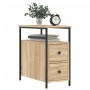 Nachttische, 2 Stück, Holzwerkstoff, Sonoma-Eiche, 30 x 60 x 60 cm von vidaXL, Nachttische - Ref: Foro24-826066, Preis: 103,7...