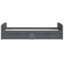 Bed frame with drawers solid gray pine wood 90x200cm by vidaXL, Beds and slatted bases - Ref: Foro24-322163, Price: 191,63 €,...