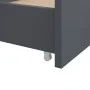 Bettgestell mit Schubladen aus massivem, grauem Kiefernholz, 90 x 200 cm von vidaXL, Betten und Lattenroste - Ref: Foro24-322...