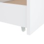 Bed frame with drawers solid white pine wood 90x200 cm by vidaXL, Beds and slatted bases - Ref: Foro24-322160, Price: 180,02 ...
