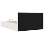 Cama canapé hidráulica con LED sin colchón blanco 120x200 cm