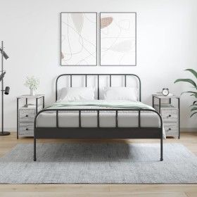 Nightstands 2 units Sonoma gray engineered wood 30x60x60 cm by vidaXL, Nightstands - Ref: Foro24-826070, Price: 91,33 €, Disc...