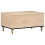 Mesa de centro de madera maciza de mango 80x50x40 cm