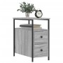 Mesitas noche 2 uds madera ingeniería gris Sonoma 30x60x60 cm de vidaXL, Mesitas de noche - Ref: Foro24-826070, Precio: 91,33...