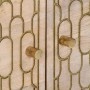 Mesa de centro de madera maciza de mango 80x50x40 cm