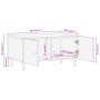 Mesa de centro de madera maciza de mango 80x50x40 cm