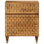 Mesita de noche madera maciza de mango 50x33x60 cm
