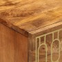 Mesita de noche madera maciza de mango 50x33x60 cm