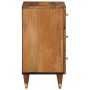 Mesita de noche madera maciza de mango 50x33x62 cm