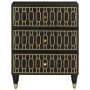 Mesita de noche madera maciza de mango 50x33x60 cm