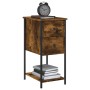 Nachttische 2 Stück, Holzwerkstoff, geräucherte Eiche, 32 x 42 x 70 cm von vidaXL, Nachttische - Ref: Foro24-826098, Preis: 7...