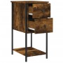 Nightstands 2 pcs engineered wood smoked oak 32x42x70 cm by vidaXL, Nightstands - Ref: Foro24-826098, Price: 77,74 €, Discoun...
