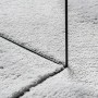 Alfombra de pelo corto suave lavable HUARTE gris 100x200 cm