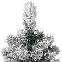 Árbol de Navidad artificial con bisagras y nieve flocada 150 cm