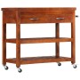 Massivholz Akazien Küchenwagen 100x48x89 cm von vidaXL, Küchen- und Speisewagen - Ref: Foro24-282753, Preis: 275,17 €, Rabatt: %