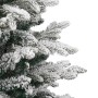 Árbol de Navidad artificial con bisagras y nieve flocada 150 cm